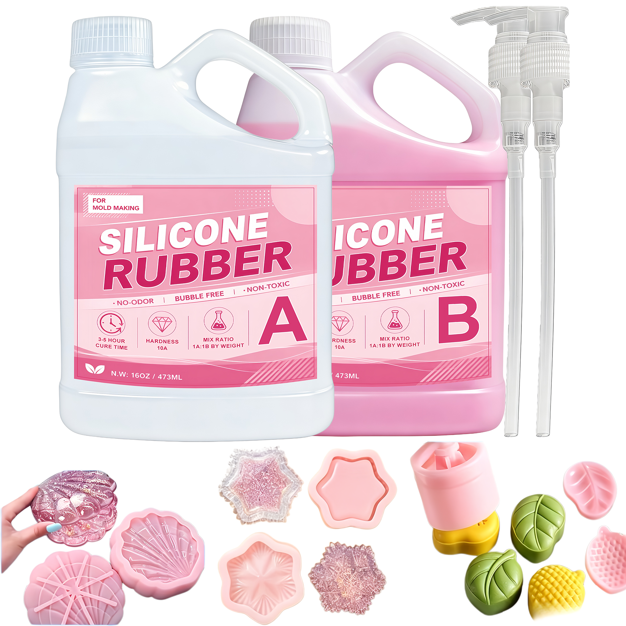 Soap Making Material - Liquid Silicone Rubber-Performance Making Kit, Fast