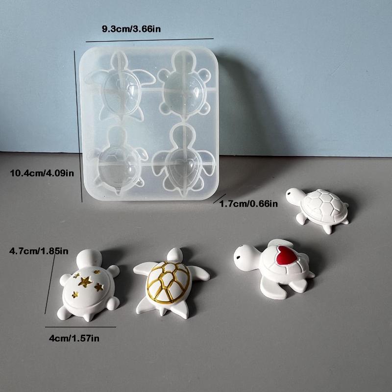 Soap Making Material - Turtle Shape Silicone Mould Set, Creative