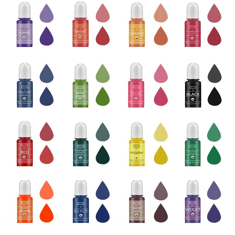 10ml/Bottle Candle Wax Pigment - Soap Making Liquid บทวิจารณ์และราคา