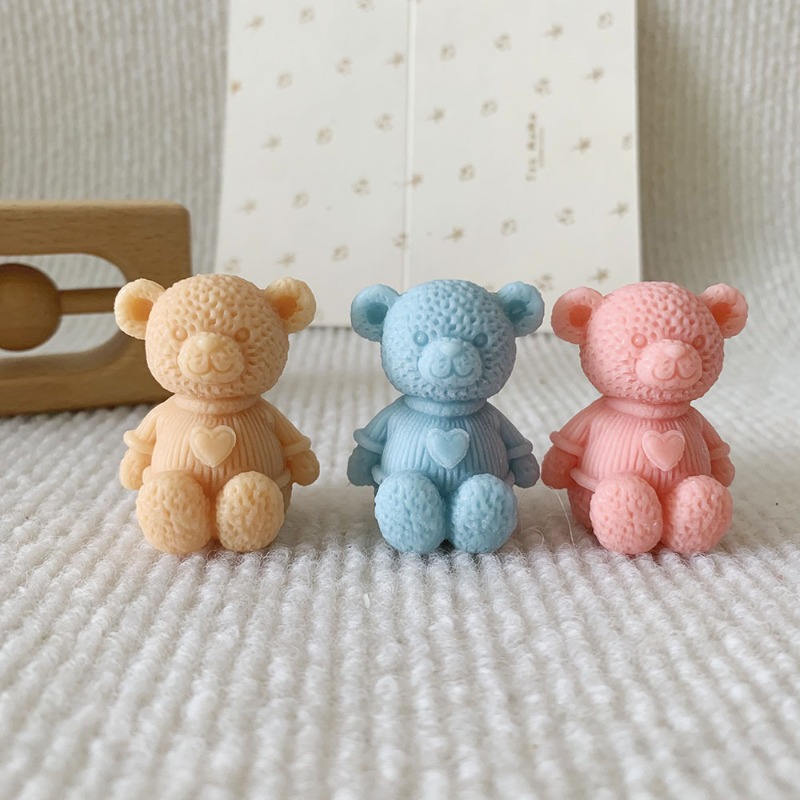 Mini Love Bear Candle Silicone - Soap Making Business บทวิจารณ์และราคา