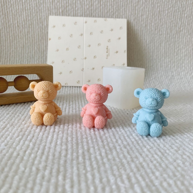 Mini Love Bear Candle Silicone - Soap Making Business บทวิจารณ์และราคา