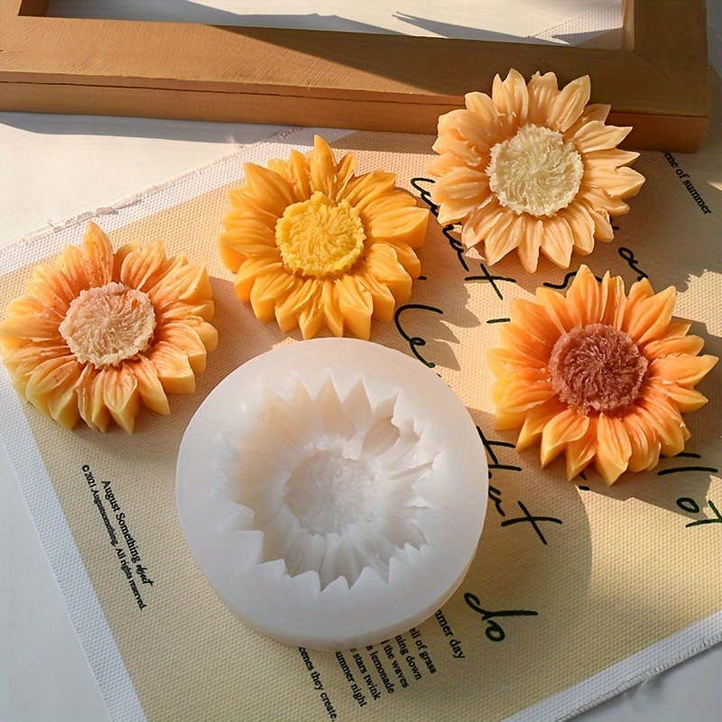 Vibrant 3D Sunflower Silicone  - Soap Making Material บทวิจารณ์และราคา