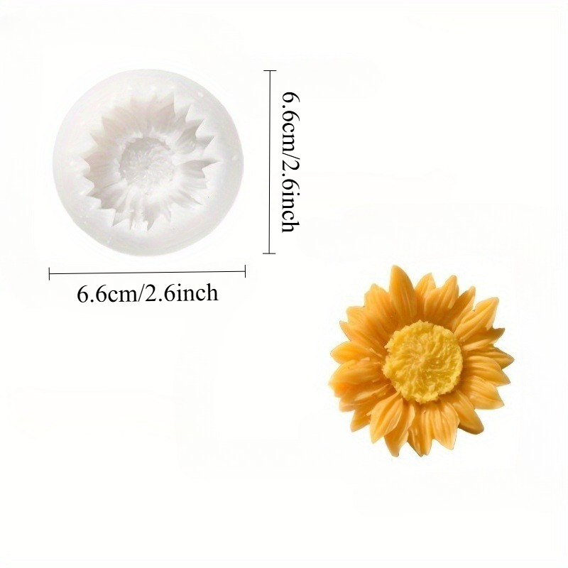 Vibrant 3D Sunflower Silicone  - Soap Making Material บทวิจารณ์และราคา