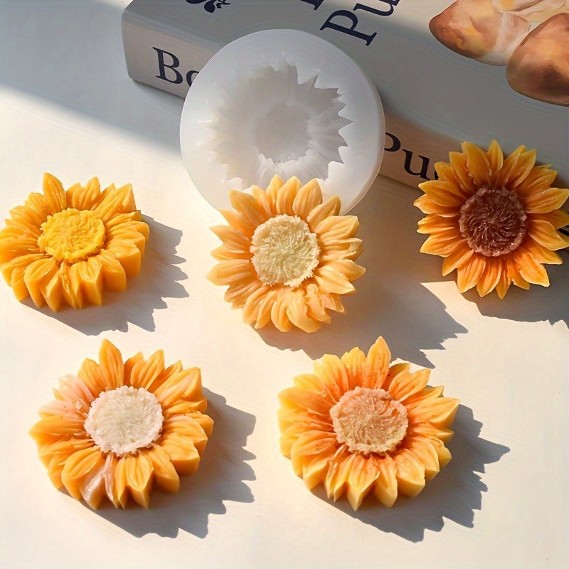 Vibrant 3D Sunflower Silicone  - Soap Making Material บทวิจารณ์และราคา