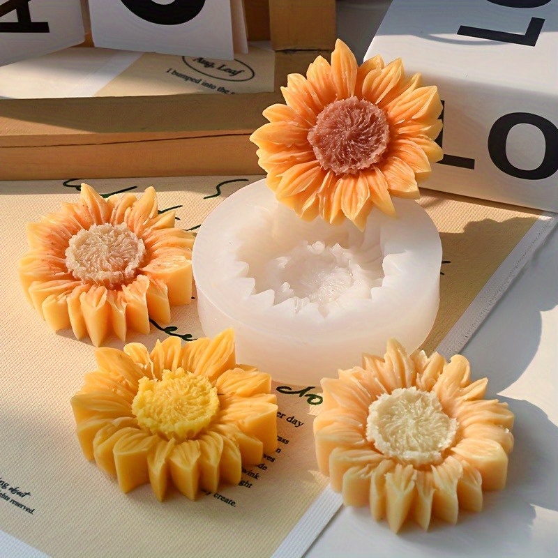 Vibrant 3D Sunflower Silicone  - Soap Making Material บทวิจารณ์และราคา