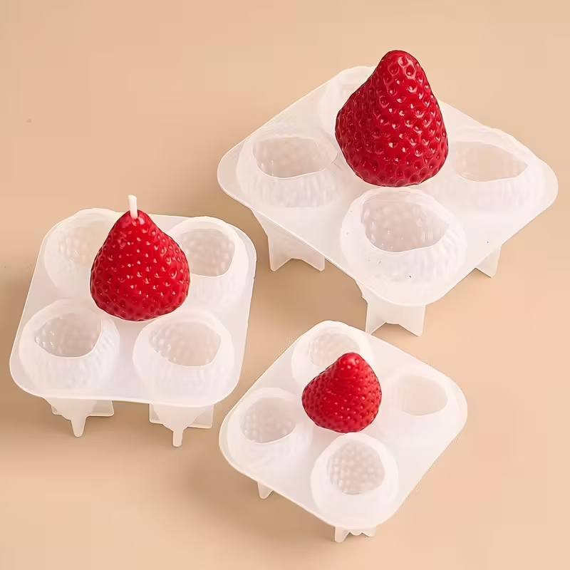 Strawberry Silicone Candle Mol - Soap Making Material บทวิจารณ์และราคา