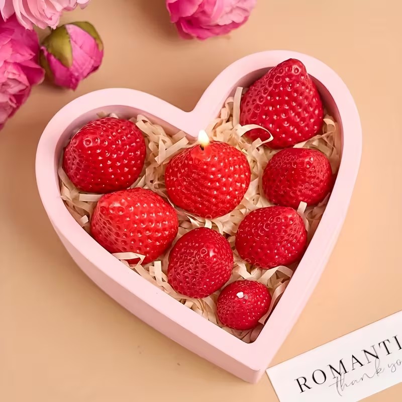 Strawberry Silicone Candle Mol - Soap Making Material บทวิจารณ์และราคา