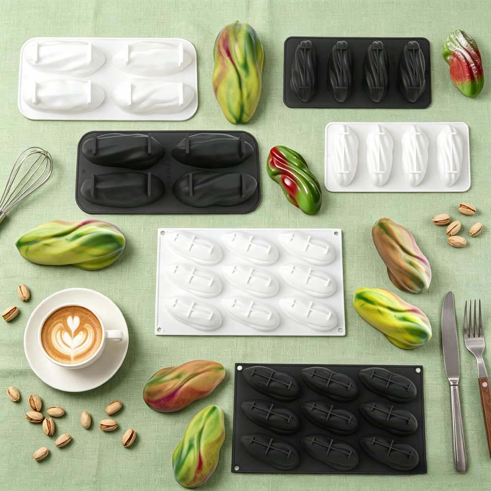 4 or 9-Cavity Pistachio Silico - Soap Making Material บทวิจารณ์และราคา
