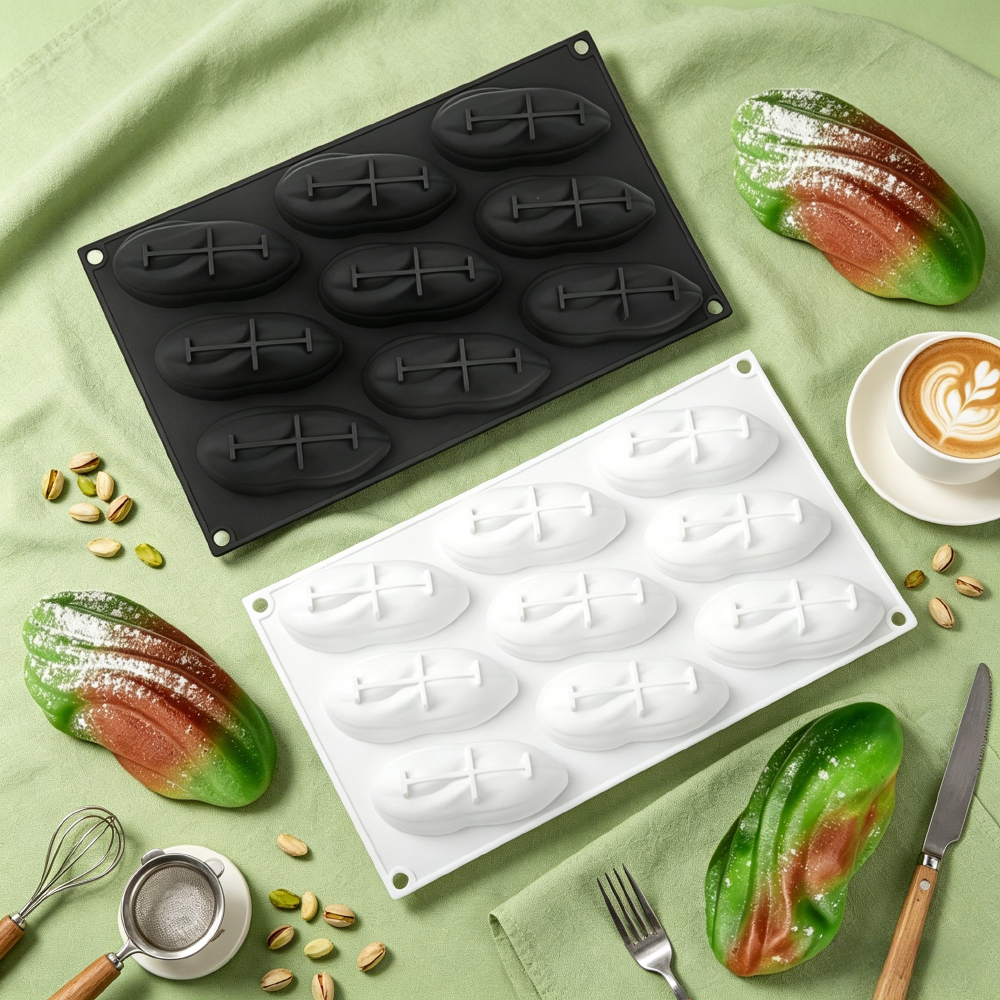 4 or 9-Cavity Pistachio Silico - Soap Making Material บทวิจารณ์และราคา