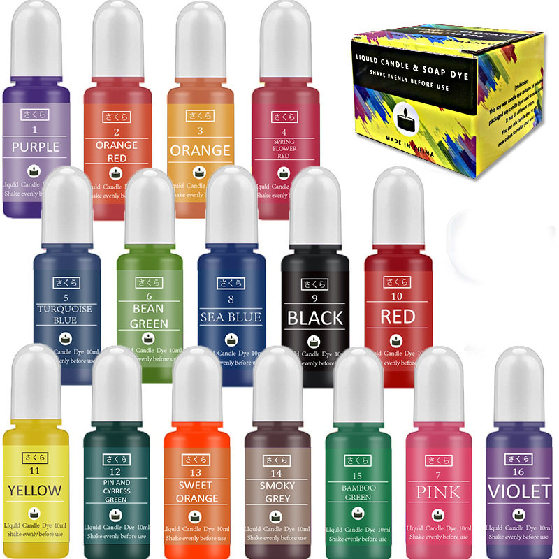 16-Color Highly Concentrated C - Soap Making Liquid บทวิจารณ์และราคา