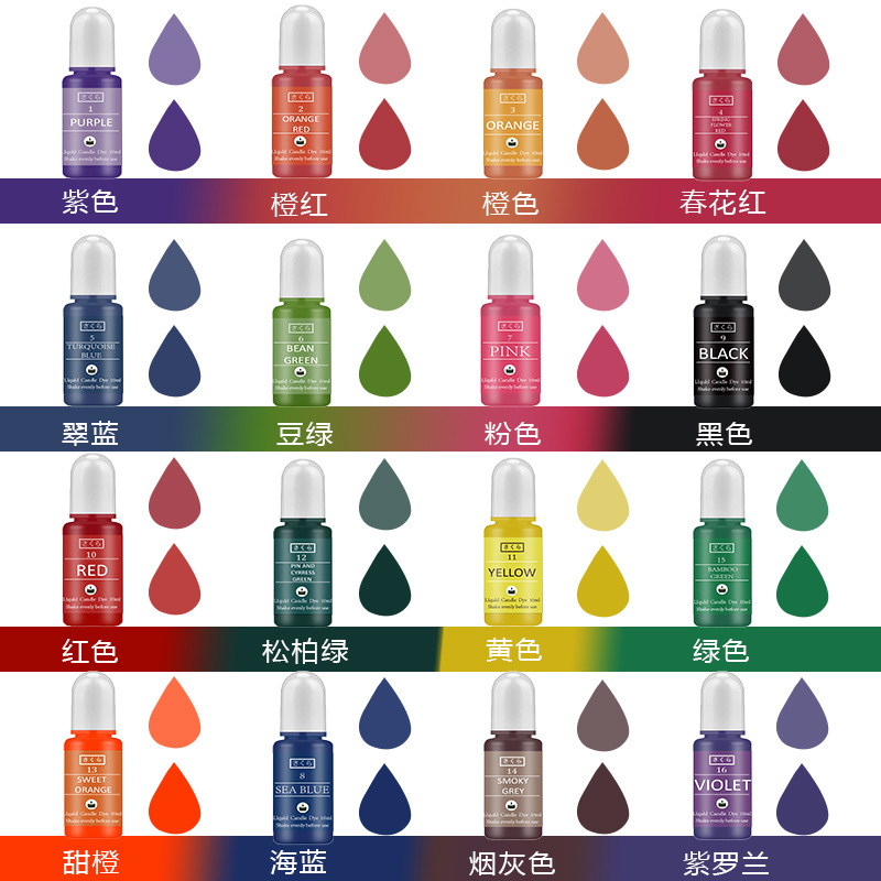 16-Color Highly Concentrated C - Soap Making Liquid บทวิจารณ์และราคา