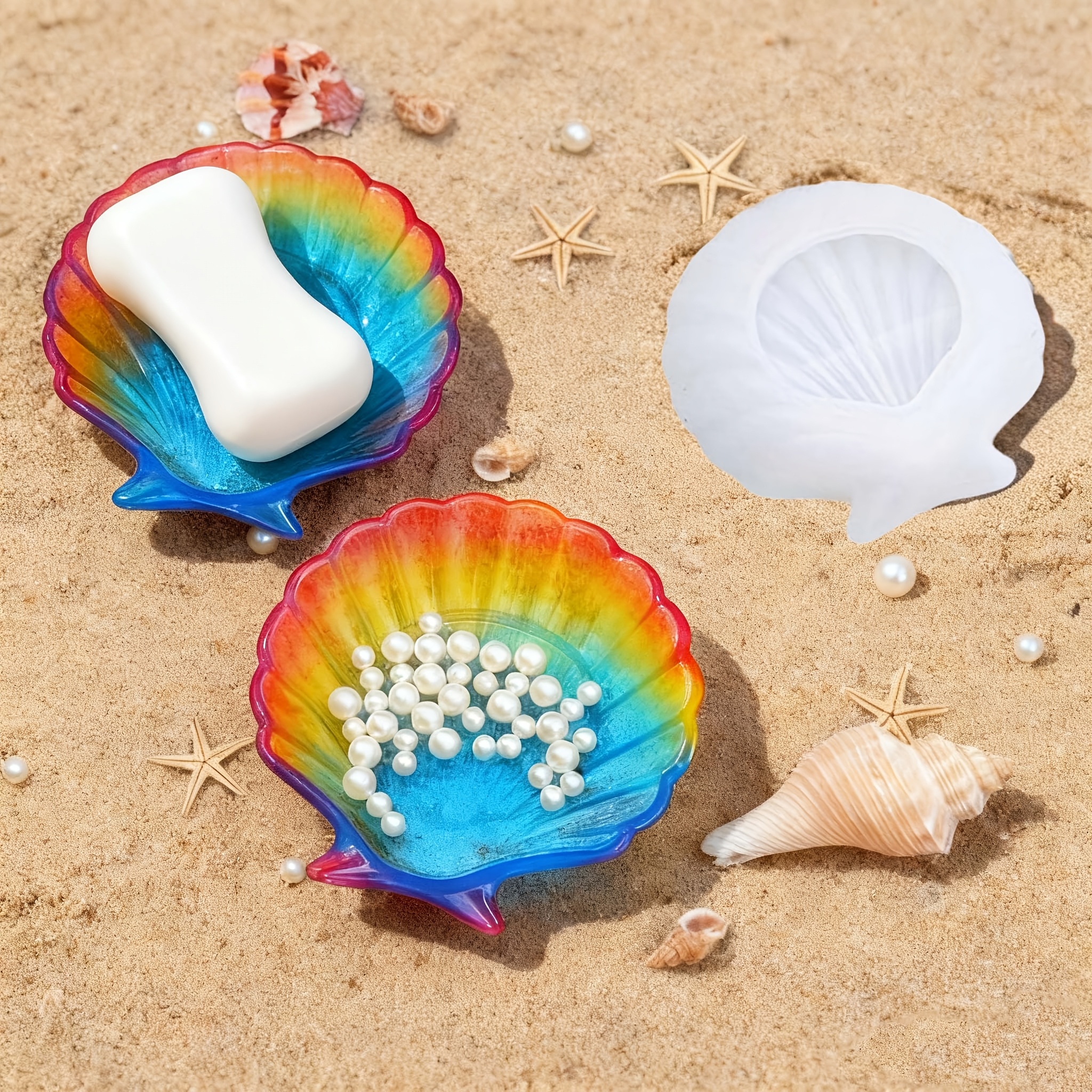 1 piece of silicone shell resi - Soap Making Material บทวิจารณ์และราคา