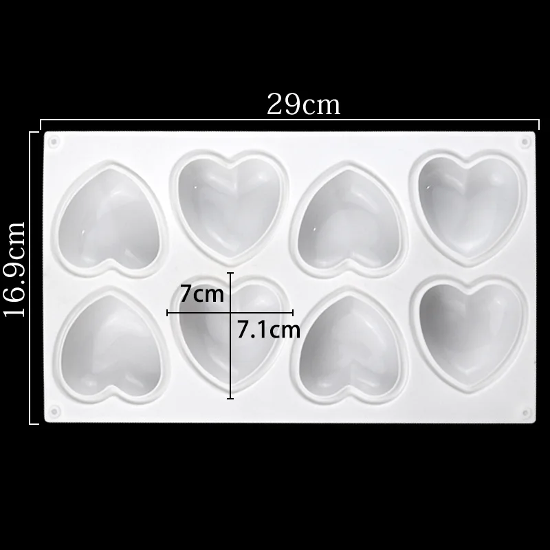 Love Heart Silicone Soap Mold  - Soap Making Business บทวิจารณ์และราคา