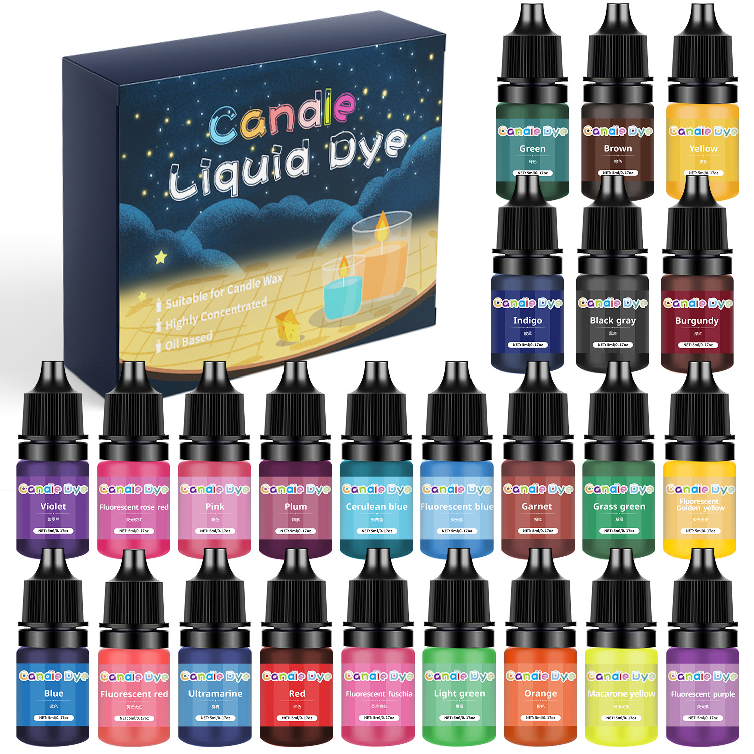 38 Color Candle Wax Pigment Co - Soap Making Liquid บทวิจารณ์และราคา