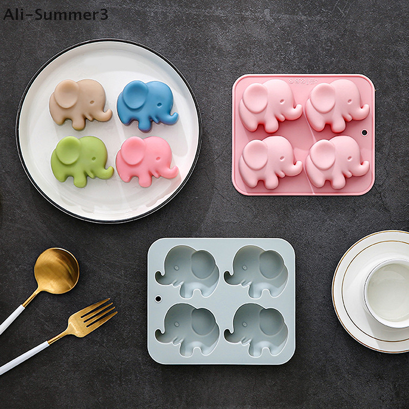 4-hole Baby Elephant Silicone  - Soap Making Material บทวิจารณ์และราคา