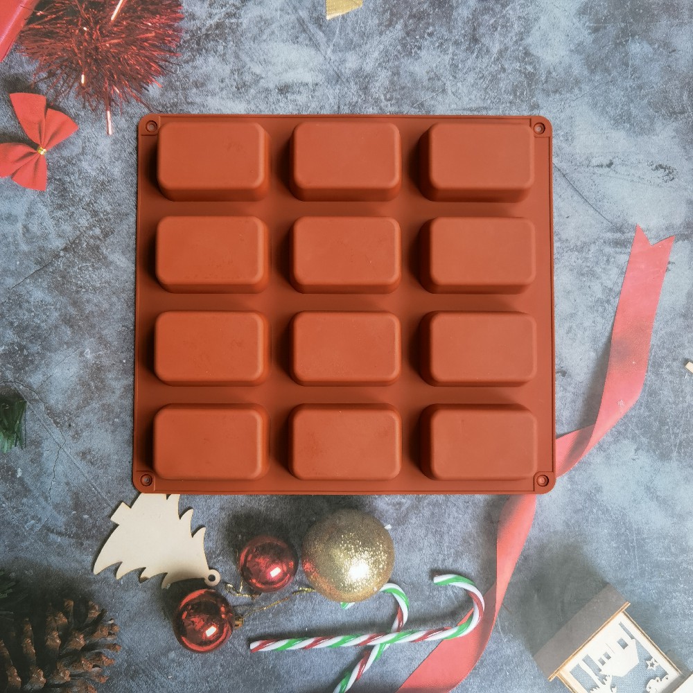 12 Cavity Square Silicone Soap - Soap Making Business บทวิจารณ์และราคา