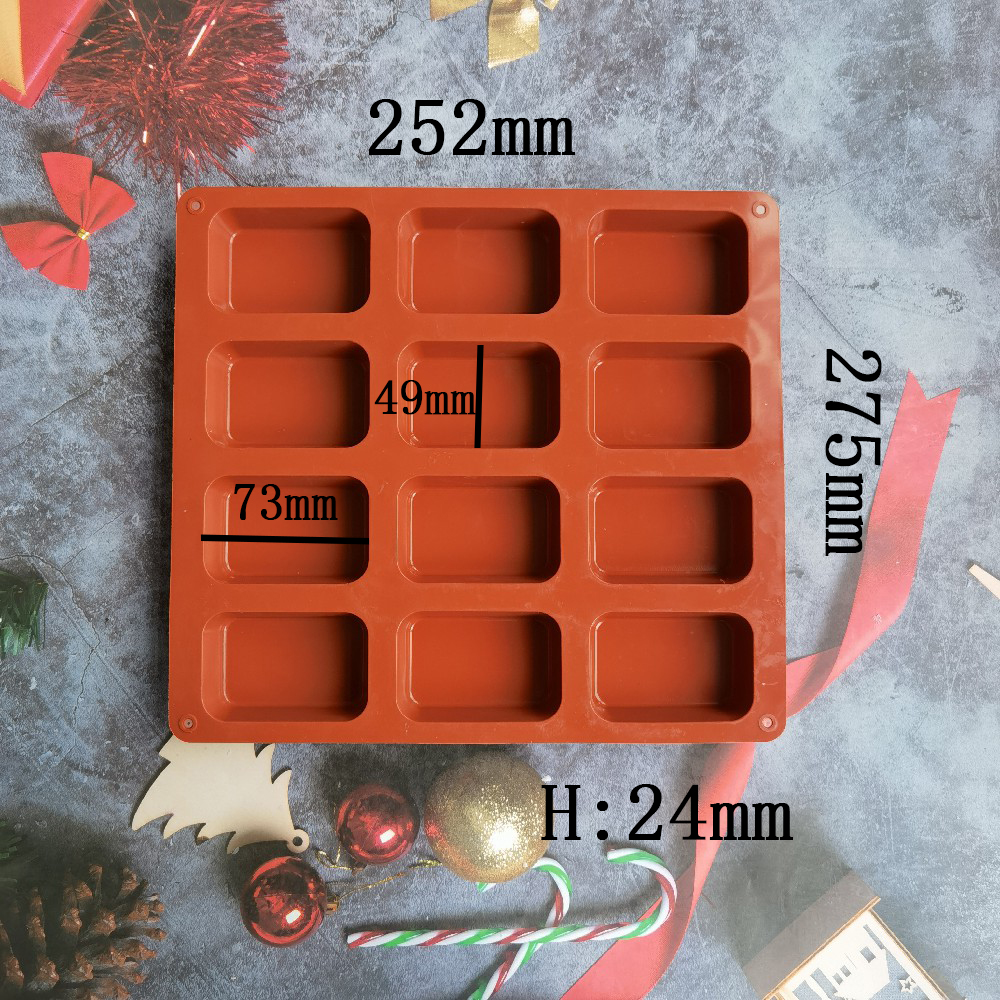 12 Cavity Square Silicone Soap - Soap Making Business บทวิจารณ์และราคา