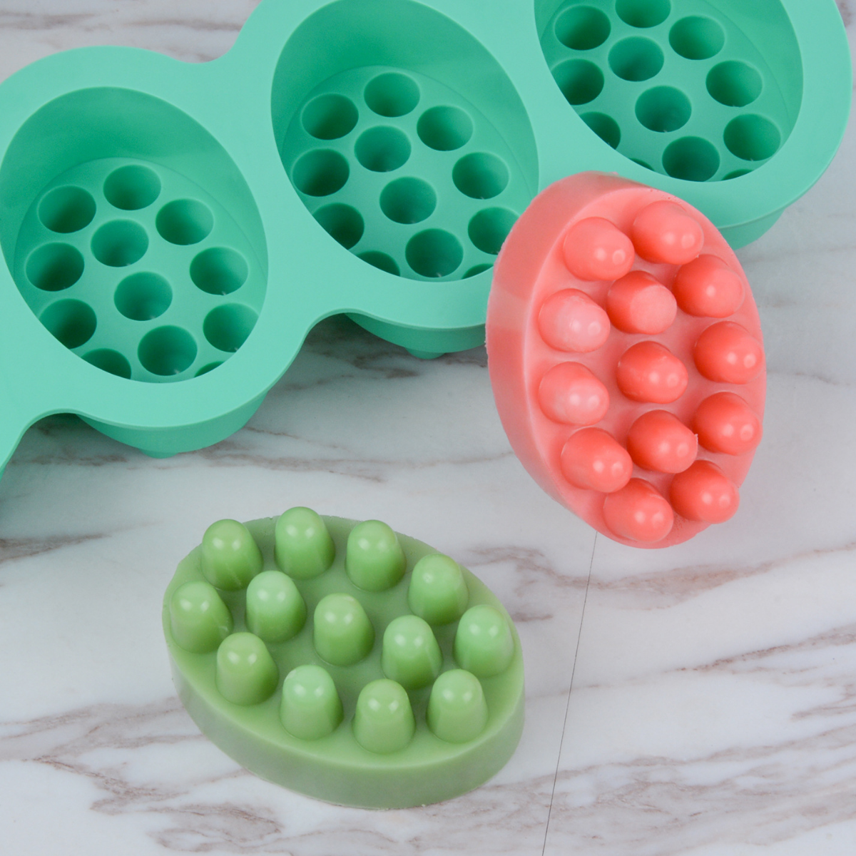 4 Hole Oval Massage Soap Silic - Soap Making Business บทวิจารณ์และราคา