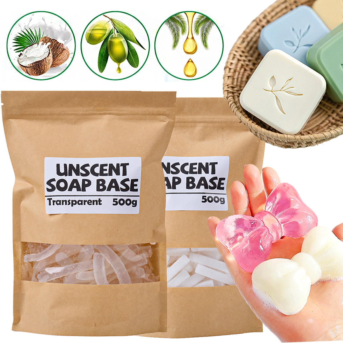 500g/package Handmade Soap Bas - Soap Making Base บทวิจารณ์และราคา