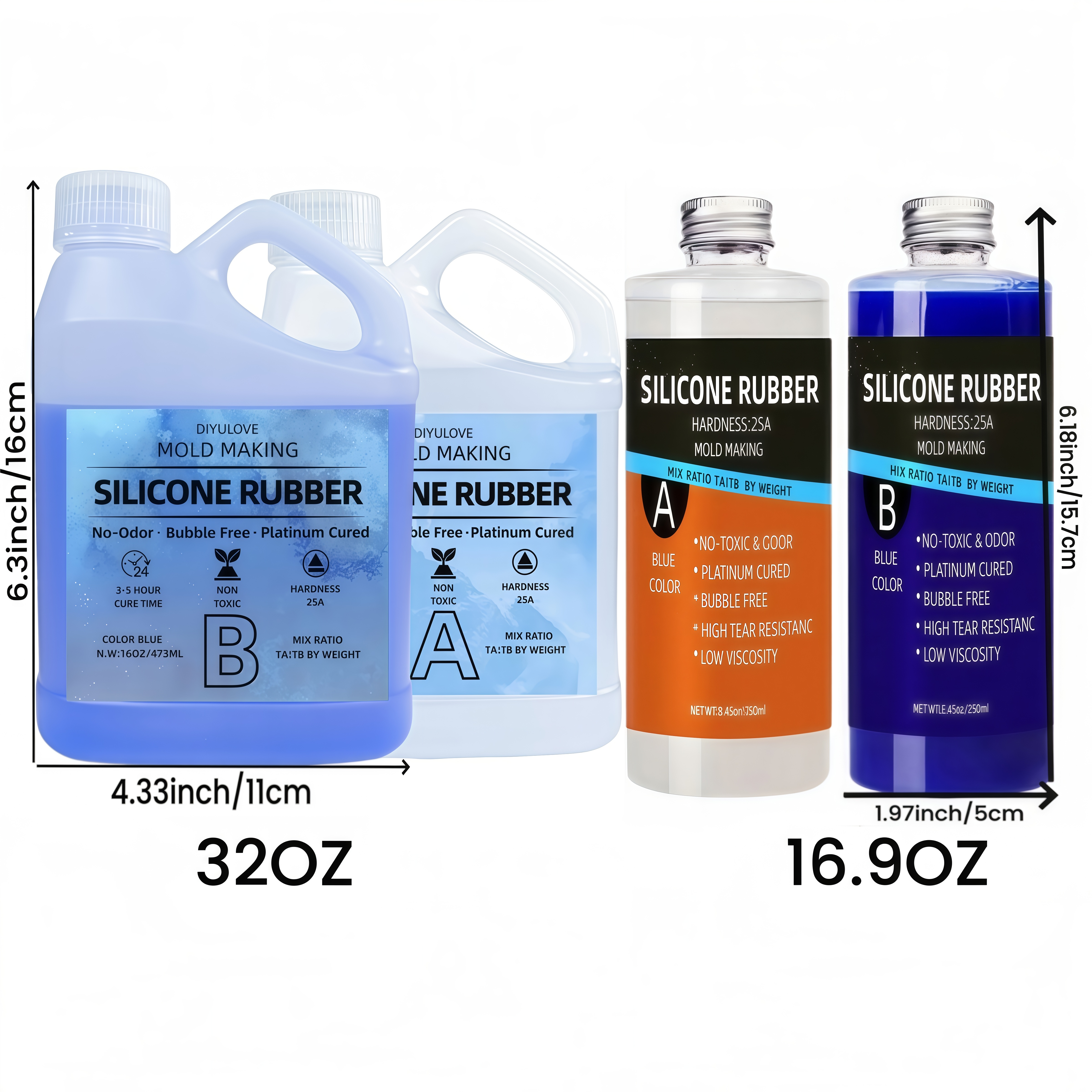 32oz High-Performance Silicone - Soap Making Material บทวิจารณ์และราคา
